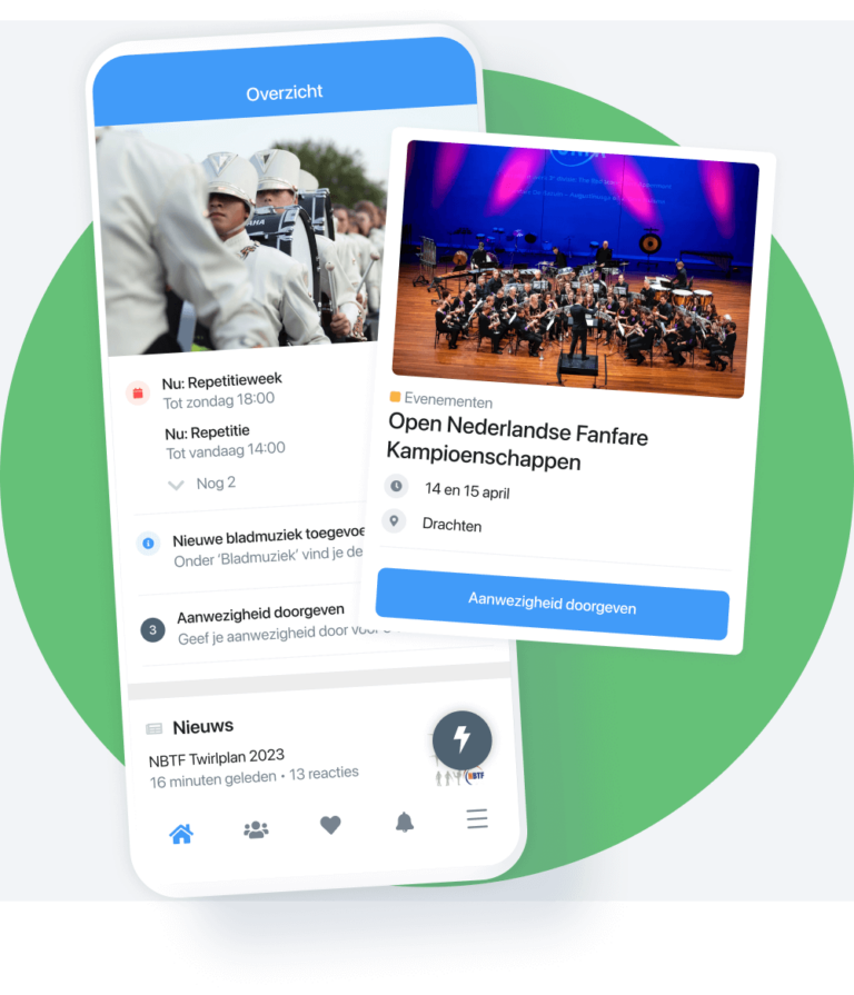 App voor muziekgroepen